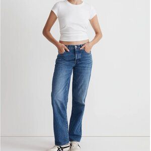 Madewell Low Slung Straight Jeans Size 24
